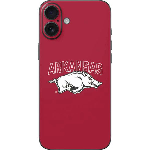University of Arkansas-Fayetteville Razorbacks Logo iPhone 16 Plus Skin
